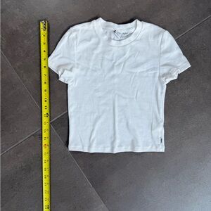 TNA White crop T-Shirt from Aritzia